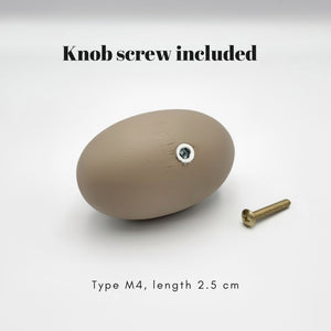 Cabinet knob OVAL | beige