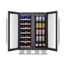 Load image into Gallery viewer, Empava BR03D 24&quot; Dual Zone Wine Cooler &amp; Beverage Fridge
