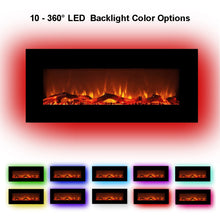 Load image into Gallery viewer, 42 Inch Wall-Mounted Electronic Fireplace 10 Colors CSA Certification
