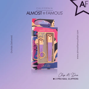 Almost Famous "Clip It" Rose Gold Nail Clipper Duo