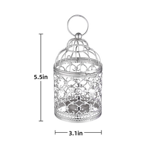 Candlestick Tealight Hanging Lantern Bird Cage Vintage Candle Holder