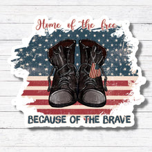 Load image into Gallery viewer, Black Boots- 4th of July Sticker/Magnet
