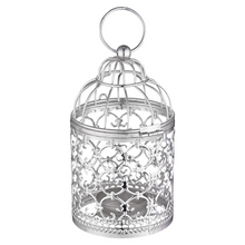 Load image into Gallery viewer, Candlestick Tealight Hanging Lantern Bird Cage Vintage Candle Holder
