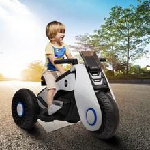 Load image into Gallery viewer, Children&#39;s Electric Motorcycle 3 Wheels Double Drive With Music
