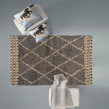 Load image into Gallery viewer, Berber Grey Nickel Soft Handknotted Rug
