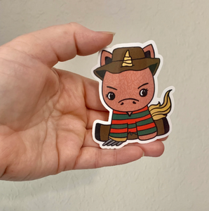 Freddy Unicorn Sticker/Magnet