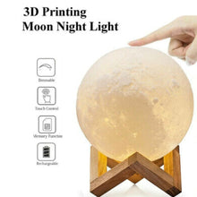 Load image into Gallery viewer, Glowing Moon Lamp with stand
