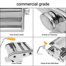 Load image into Gallery viewer, Dual-Blade Stainless Steel Noodle Pasta Maker Machine
