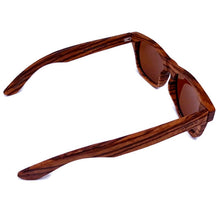 Load image into Gallery viewer, Zebrawood Full Frame Polarized Sunglasses with Case
