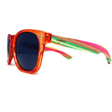 Load image into Gallery viewer, Juicy Fruit Multi-Colored Bamboo Polarized Sunglasses, Handcrafted
