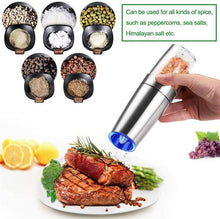 Load image into Gallery viewer, Battery Powered Stainless Silver Automatic Salt or Pepper Grinder | Kitchen
