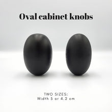 Load image into Gallery viewer, Cabinet knob OVAL | black
