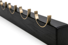 Load image into Gallery viewer, Coat rack DEER | black painted oak wood
