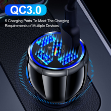 Load image into Gallery viewer, 15W Quick Charge 5USB QC3.0 Car Charger | Car Accessories
