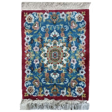 Load image into Gallery viewer, Persian Bokhara Handmade Blue Dianne Woolen Rug
