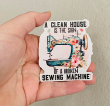 Load image into Gallery viewer, A Clean House-Sewing Stickers/Magnet
