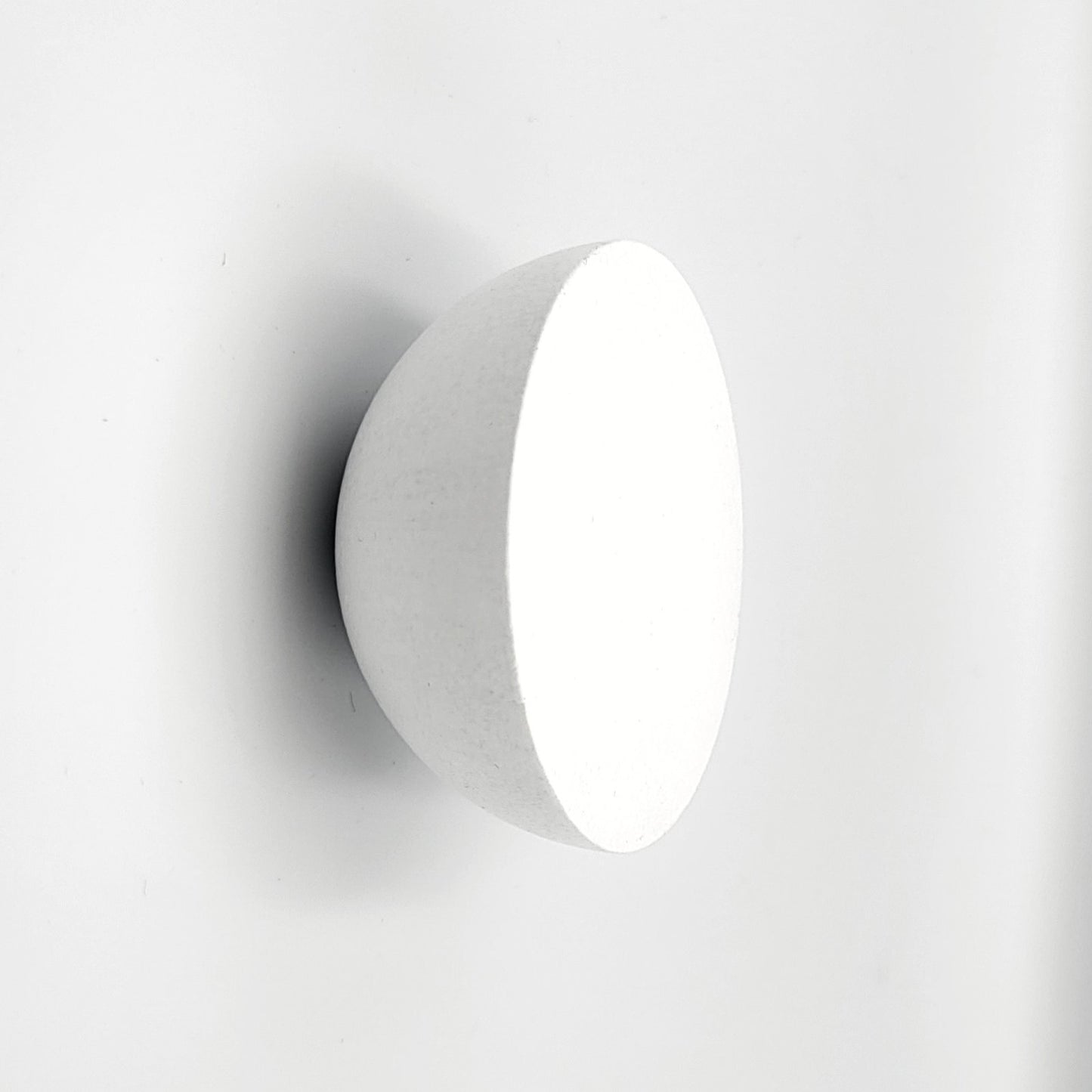 Cabinet knob ROUND FLAT | white