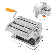 Load image into Gallery viewer, Dual-Blade Stainless Steel Noodle Pasta Maker Machine
