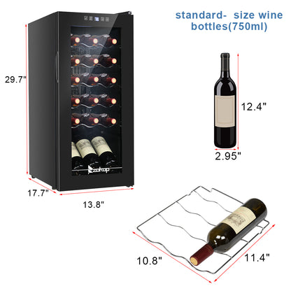 18 Bottle/52L Electronic Wine Cabinet Cooler | For The Bar