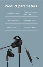 Load image into Gallery viewer, Wired Gaming Headset Earphone In-Ear Headphones with Mic
