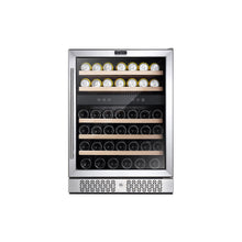 Load image into Gallery viewer, Empava WC04D 24 Inch Dual Zone Wine Cooler Beverage Fridge
