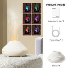 Load image into Gallery viewer, Colorful Portable Air Humidifier Flame Aroma Diffuser
