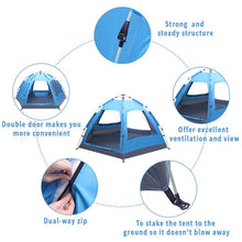 Load image into Gallery viewer, Automatic Family Tent Instant Pop Up Waterproof for Camping Hiking
