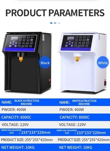 Automatic Sugar Syrup Dispenser 16 Grid Fructose Quantitative Machine