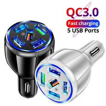 Load image into Gallery viewer, 15W Quick Charge 5USB QC3.0 Car Charger | Car Accessories
