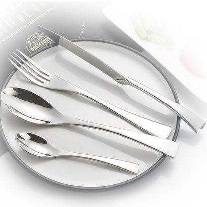 4pcs Stainless Steel Steak Knife Fork Silver | Kitchen