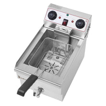 Load image into Gallery viewer, 1.7KW 12.5QT/11.8L Stainless Steel Faucet Single Tank Deep Fryer | Kitchen
