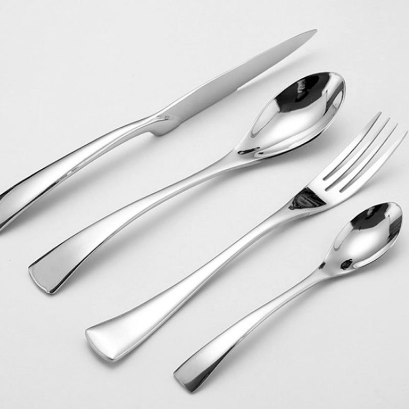 4pcs Stainless Steel Steak Knife Fork Silver | Kitchen