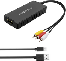 Load image into Gallery viewer, HDMI to AV Converter HDMI to Video Audio Adapter
