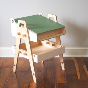 Chalkboard Art table - Montessori art table