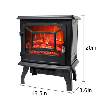 17 inch 1400w Electric Freestanding Fireplace | Home Improvement