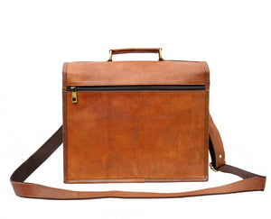 Leather Messenger Shoulder Bag Cross Body Vintage Satchel For Unisex | Messenger Bag