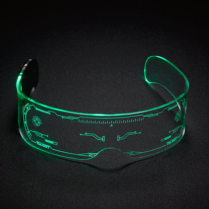 7 Color Decorative Cyberpunk LED Goggles LED Luminous Glasses | Boyfriend Collection