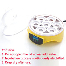 Load image into Gallery viewer, 7-Egg Mini Practical Poultry Electric Incubator
