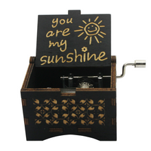 Load image into Gallery viewer, You are My Sunshine Hand Crank Wooden Music Box
