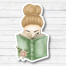 Load image into Gallery viewer, Girl With Book Sticker/Magnet
