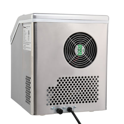 120W/40Lbs/115V/60Hz Stainless Steel Ice Maker | Kitchen