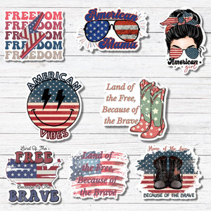 Black Boots- 4th of July Sticker/Magnet