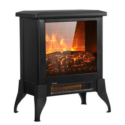 14 inch 1400w Freestanding Fireplace With Ntc Temperature Control Knob | Outdoor Living