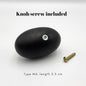 Cabinet Knob OVAL | Black | Home Improvement