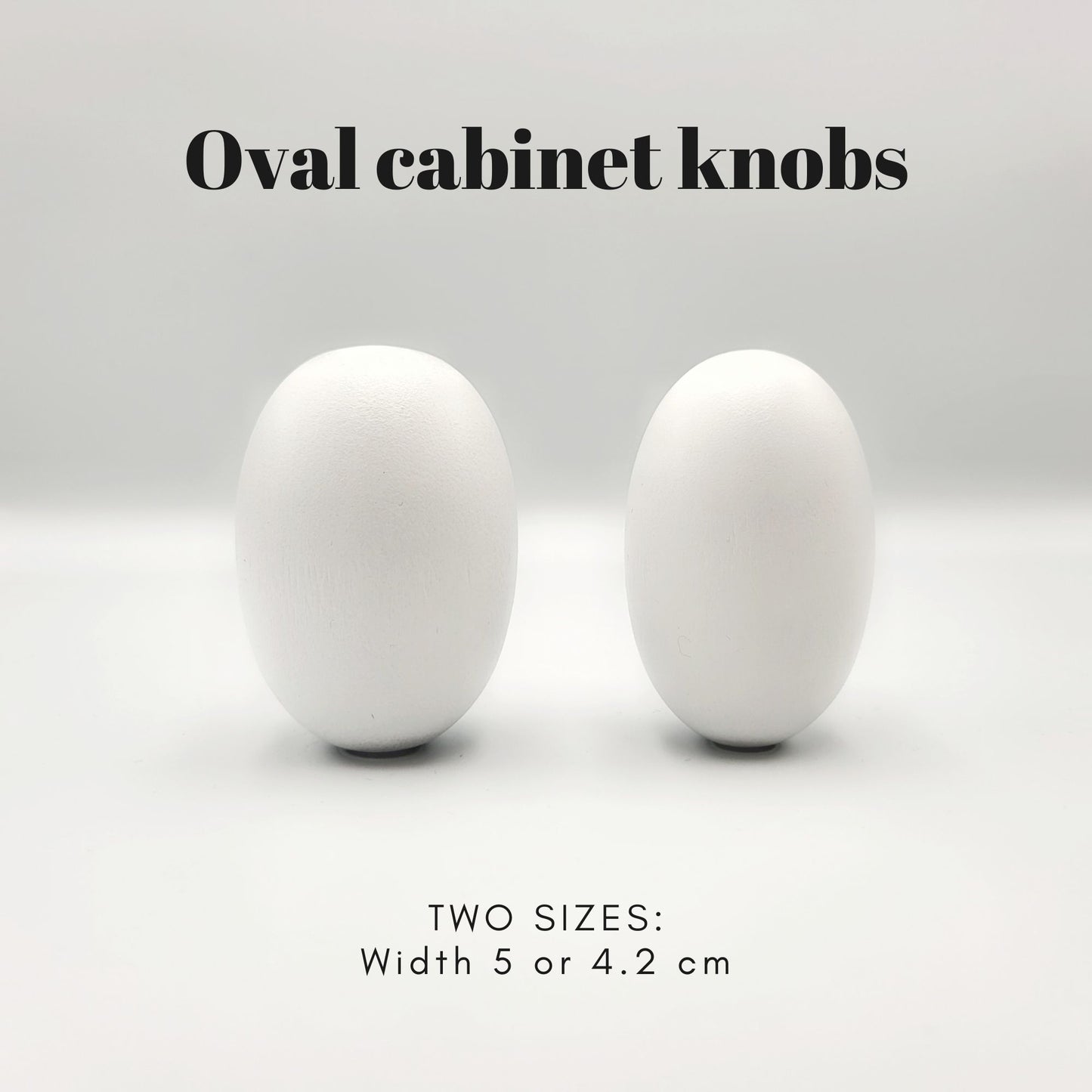 Cabinet knob OVAL | White | Home Improvement