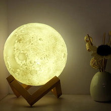 Load image into Gallery viewer, Glowing Moon Lamp with stand
