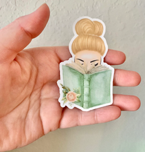 Load image into Gallery viewer, Girl With Book Sticker/Magnet
