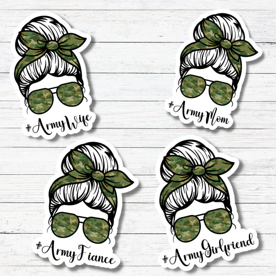 Army Wife/Fiancé/Mom/GF Sticker/Magnet