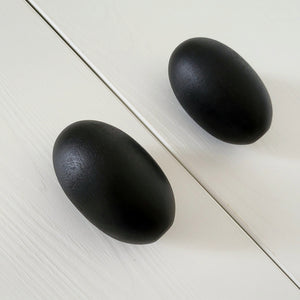 Cabinet knob OVAL | black