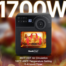 Load image into Gallery viewer, Geek Chef 1700W Convection Air Fryer Toaster Oven
